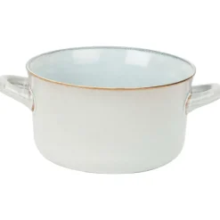 Servies>Merk Aardewerk Soepkom Blauw,Grijs,Taupe