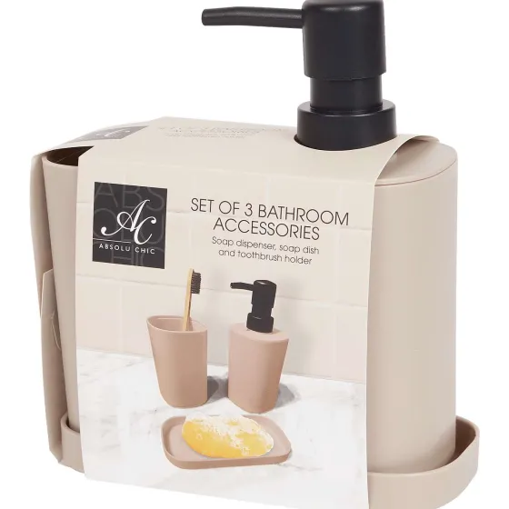 Badkamer & Toilet Accessoires>Cascata Absolu Chic Badkamerset Groen,Taupe,Wit