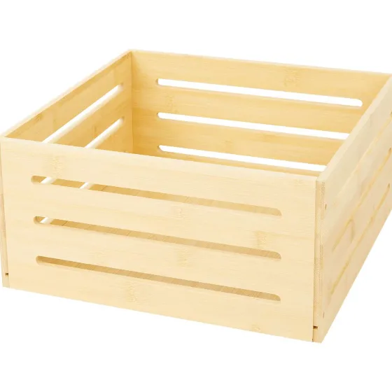 Woonaccessoires>Merk Absolu Chic Bamboe Opbergkist Beige,Bruin