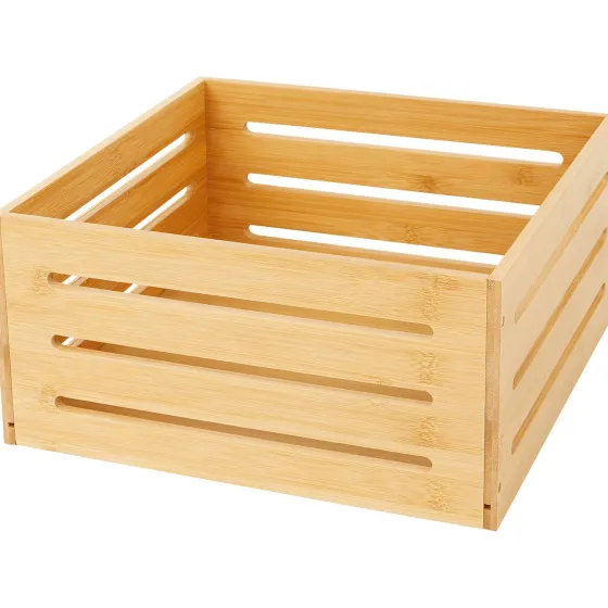 Woonaccessoires>Merk Absolu Chic Bamboe Opbergkist Beige,Bruin