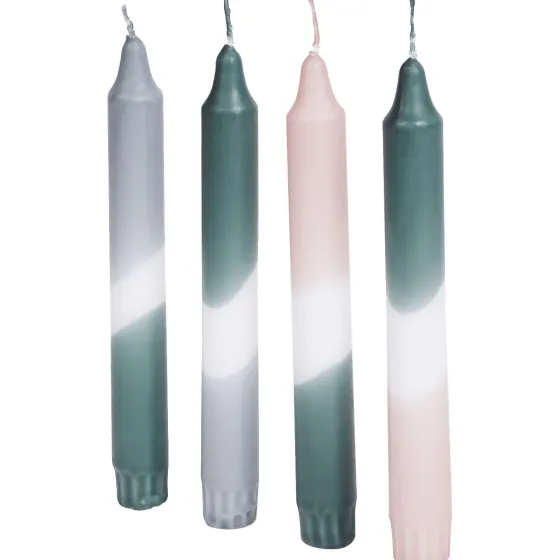 Kaarsen>Candra Absolu Chic Dip Dye Dinerkaarsen Meerkleurig