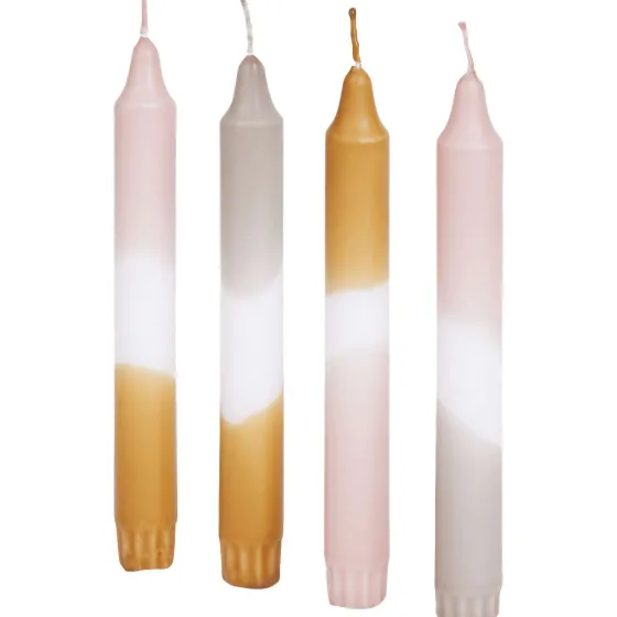 Kaarsen>Candra Absolu Chic Dip Dye Dinerkaarsen Meerkleurig