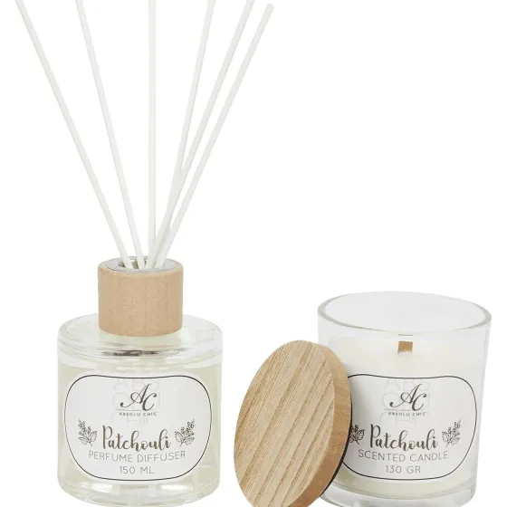 Woonaccessoires>Merk Absolu Chic Geur Giftset Bruin,Wit,Zwart