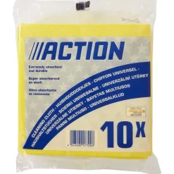 Schoonmaakartikelen>Action Huishouddoekjes Geel
