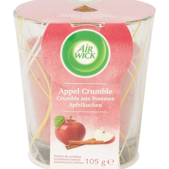 Kaarsen>Air Wick Geurkaars Apple Crumble Rood