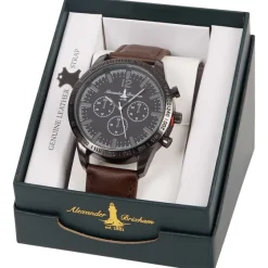 Horloges & Sieraden>Merk Alexander Brixham Horloge Bruin,Zwart