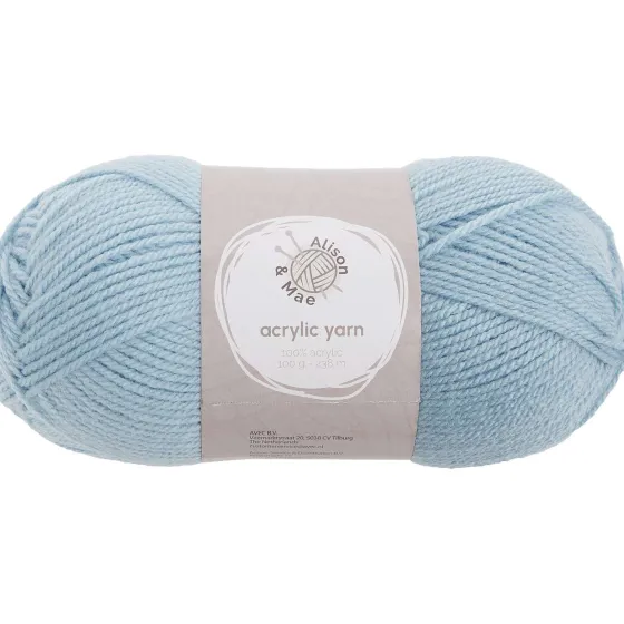 Breien & Haken>Alison & Mae Breigaren Licht Blauw
