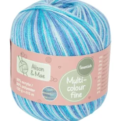Breien & Haken>Alison & Mae Essentials Haakgaren Fine Blauw,Geel,Groen,Paars,Roze,Wit