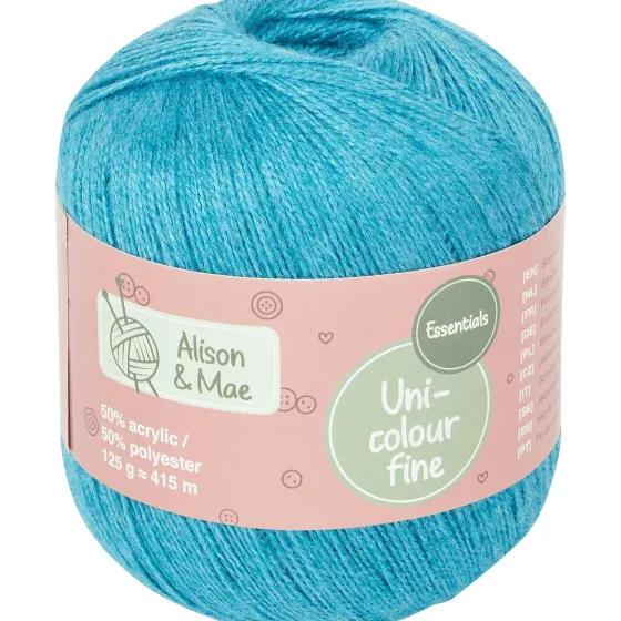 Breien & Haken>Alison & Mae Essentials Haakgaren Fine Blauw,Geel,Groen,Paars,Roze,Wit