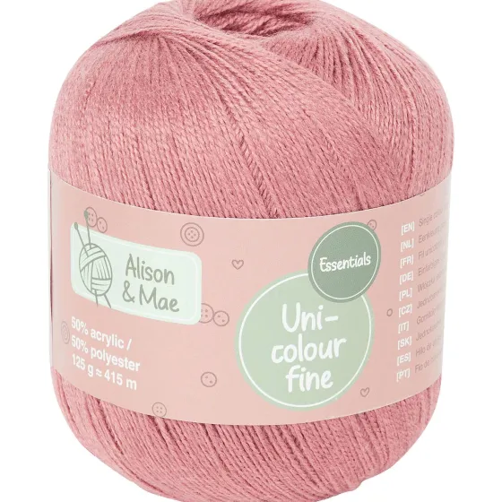 Breien & Haken>Alison & Mae Essentials Haakgaren Fine Blauw,Geel,Groen,Paars,Roze,Wit
