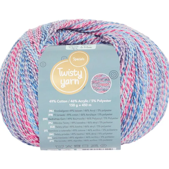 Breien & Haken>Alison & Mae Specials Kronkelgaren Blauw,Meerkleurig,Oranje,Paars,Rood