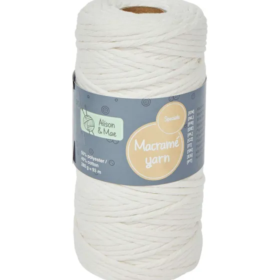Breien & Haken>Alison & Mae Specials Macram -Garen Beige,Blauw,Bruin,Grijs,Groen,Roze,Wit