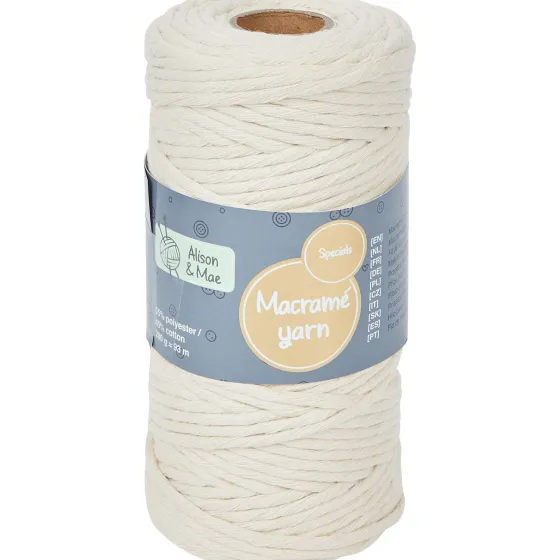 Breien & Haken>Alison & Mae Specials Macram -Garen Beige,Blauw,Bruin,Grijs,Groen,Roze,Wit