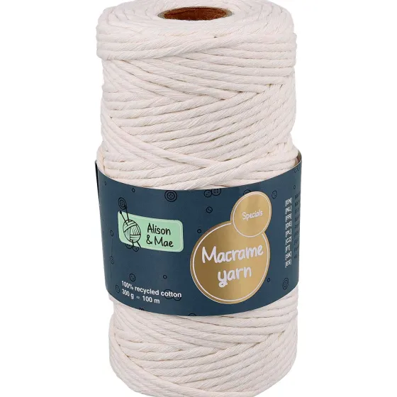 Breien & Haken>Alison & Mae Specials Macram -Garen Beige,Blauw,Bruin,Grijs,Groen,Roze,Wit