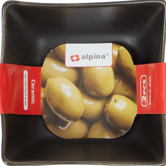 Dienbladen>Staub Alpina Serveerschalen Zwart
