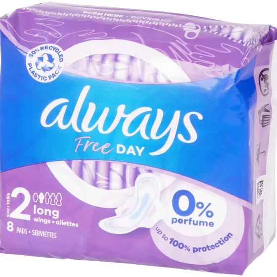 Lichaamsverzorging>Always Free Day Maandverband Lang