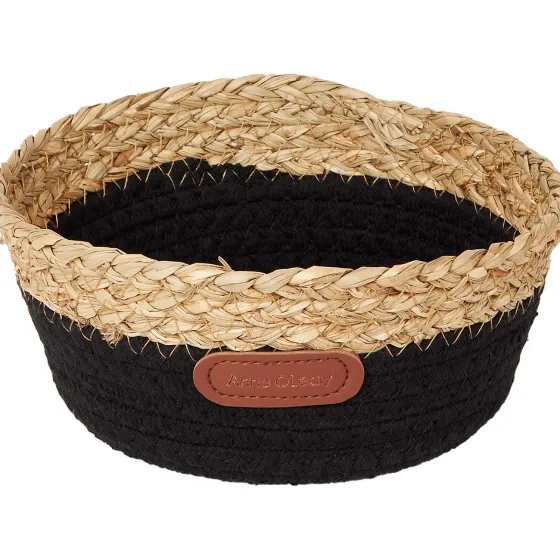 Woonaccessoires>Merk Anne O'Leary Gevlochten Mand Zwart,Grijs,Wit