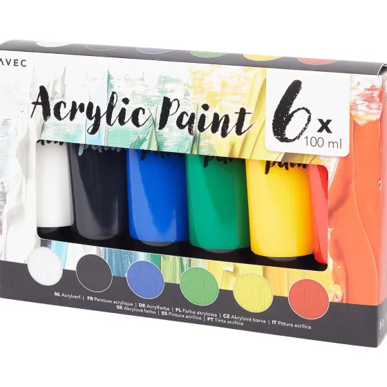 Schilderen>Van Bleiswijck Avec Acrylverfset Meerkleurig