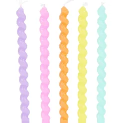 Feestartikelen>Merk Avec Swirl Taartkaarsjes Meerkleurig