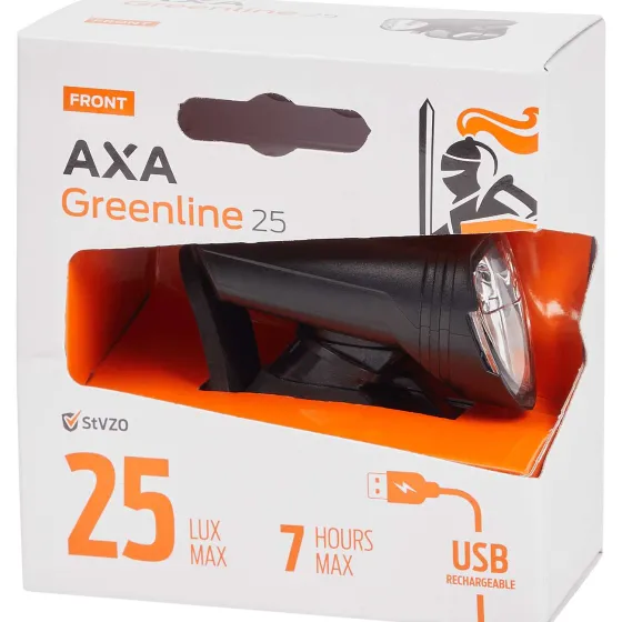 Fietsaccessoires>Walfort Axa Greenline Fietsverlichting Zwart