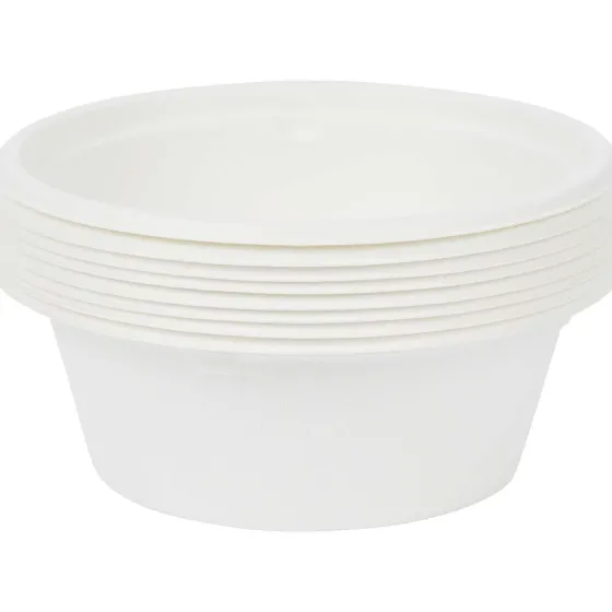 Feestartikelen>Merk Bagasse Kommen Wit