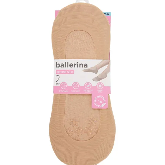 Beenmode>Lotto Ballerina-Footies Beige,Zwart