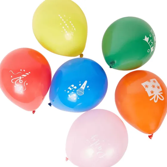 Ballonnen & Slingers>Merk Ballonnen Met Print Blauw,Groen,Meerkleurig,Rood