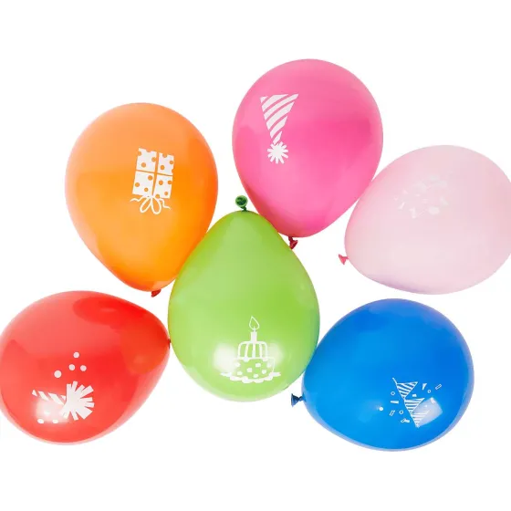 Ballonnen & Slingers>Merk Ballonnen Met Print Blauw,Groen,Meerkleurig,Rood