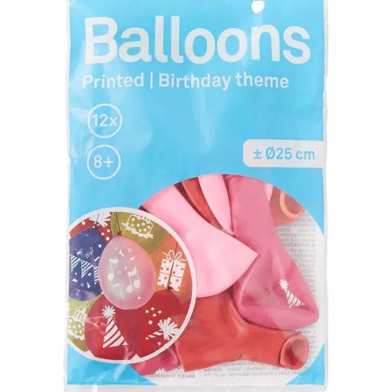 Ballonnen & Slingers>Merk Ballonnen Met Print Blauw,Groen,Meerkleurig,Rood