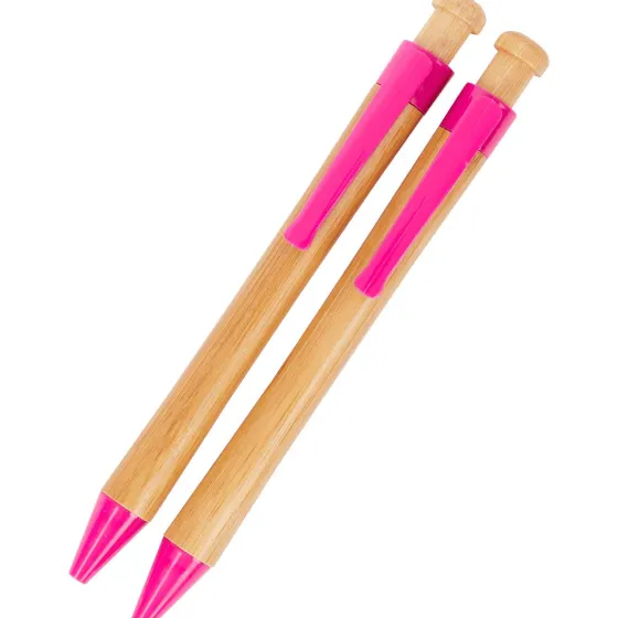 Schrijfwaren>Edding Bamboe Pennenset Zwart,Blauw,Groen,Roze