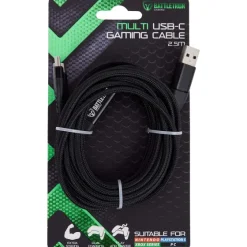Kabels & Splitters>Battletron Oplaadkabel Usb-C Zwart