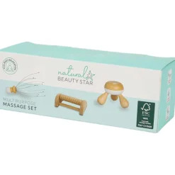 Lichaamsverzorging>Palmolive Beauty Star Houten Massageset Bruin