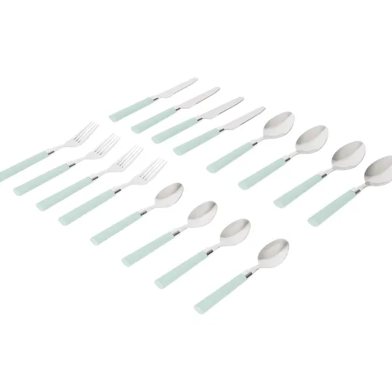 Bestek>Merk Bestekset In Koker Blauw,Groen,Roze,Taupe,Zwart