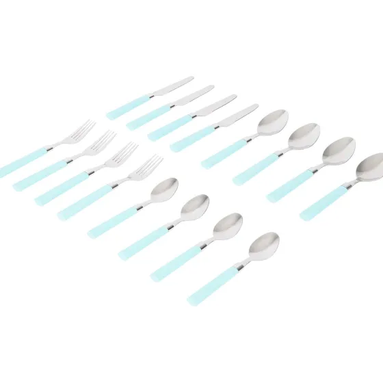 Bestek>Merk Bestekset In Koker Blauw,Groen,Roze,Taupe,Zwart