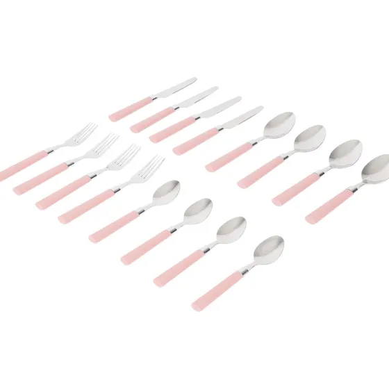 Bestek>Merk Bestekset In Koker Blauw,Groen,Roze,Taupe,Zwart
