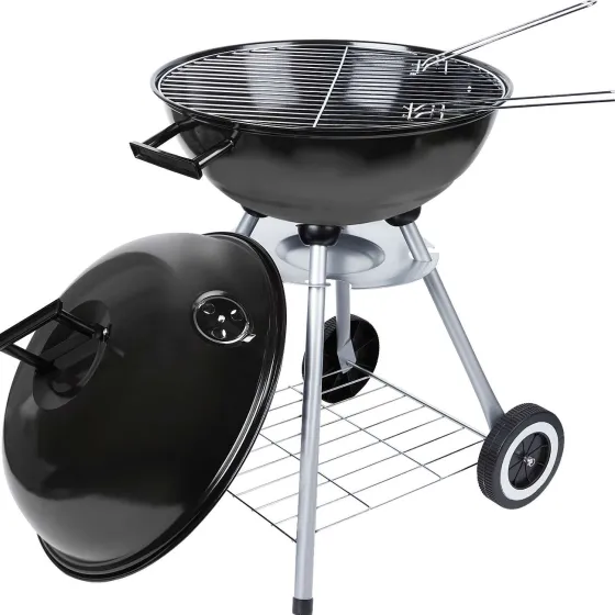 Bbq & Accessoires>Big Jeff Barbecue Op Wielen Zwart