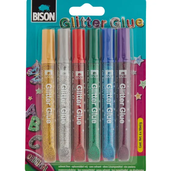 Knutselen>Bison Glitterlijm Meerkleurig