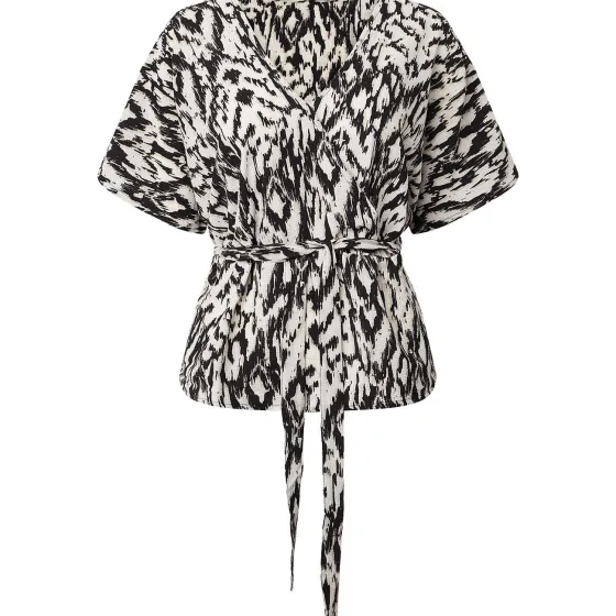 Kleding>SuperTrash Blouse Met Overslag Print