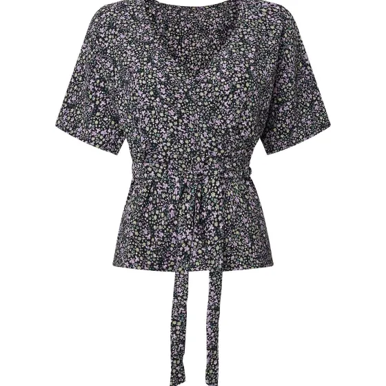 Kleding>SuperTrash Blouse Met Overslag Print