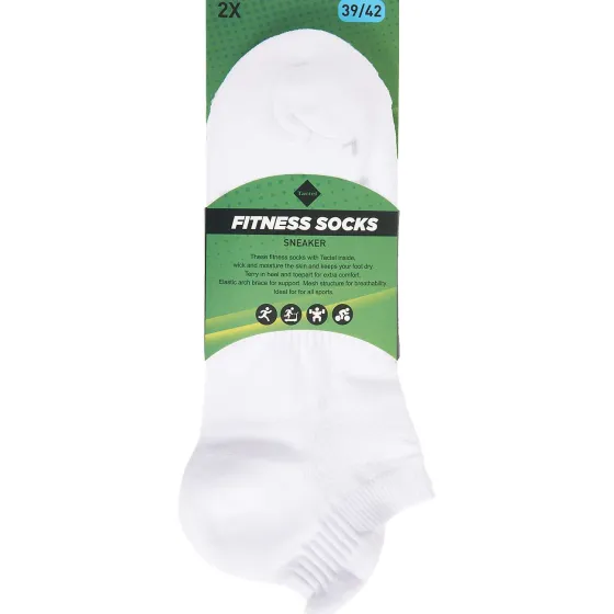 Sportkleding>Boa Tactel Sneakersokken Zwart,Wit