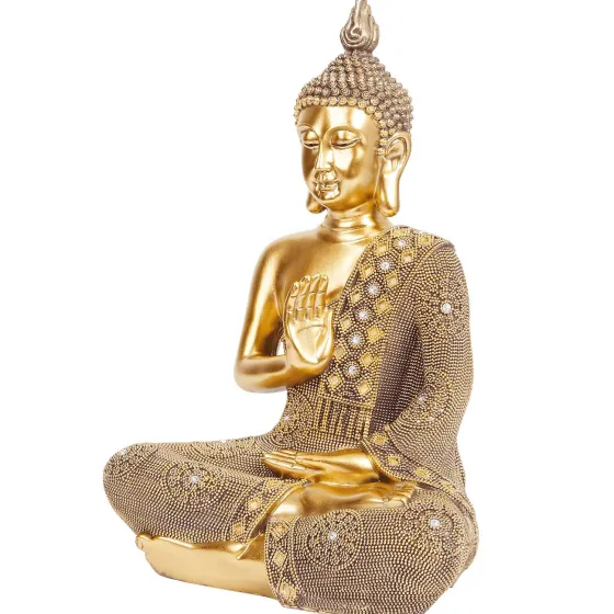 Woonaccessoires>Merk Boeddha Beeld Goud