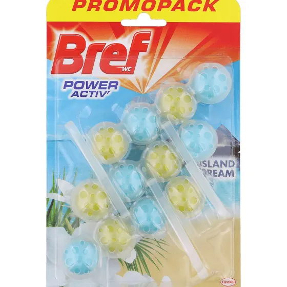 Schoonmaakmiddelen>Bref Power Activ' Toiletblokken Island Dream