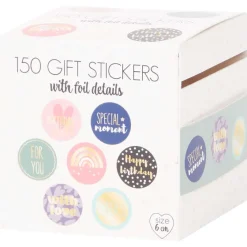 Inpakken>Merk Cadeaustickers Print