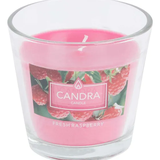 Kaarsen>Candra Geurkaars In Glas Paars,Roze