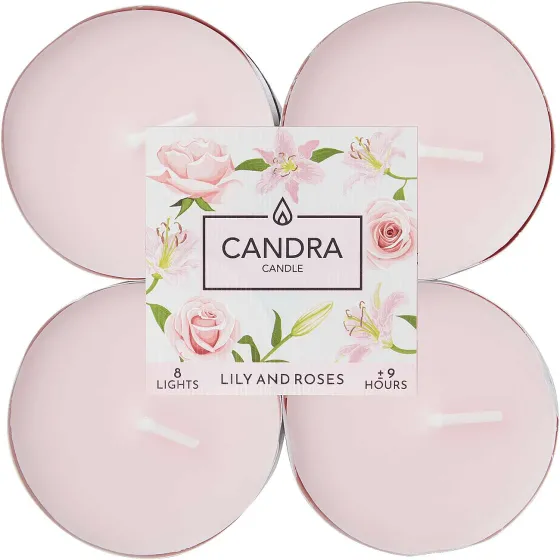 Kaarsen>Candra Geurtheelichten Groen,Roze