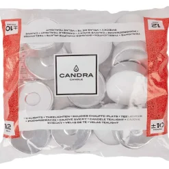 Kaarsen>Candra Maxi-Theelichten Wit
