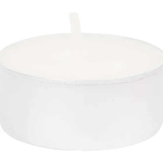 Kaarsen>Candra Theelichten Wit Zilver,Wit