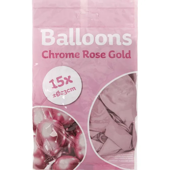Ballonnen & Slingers>Merk Chroom Ballonnen Blauw,Goud,Roze,Zilver