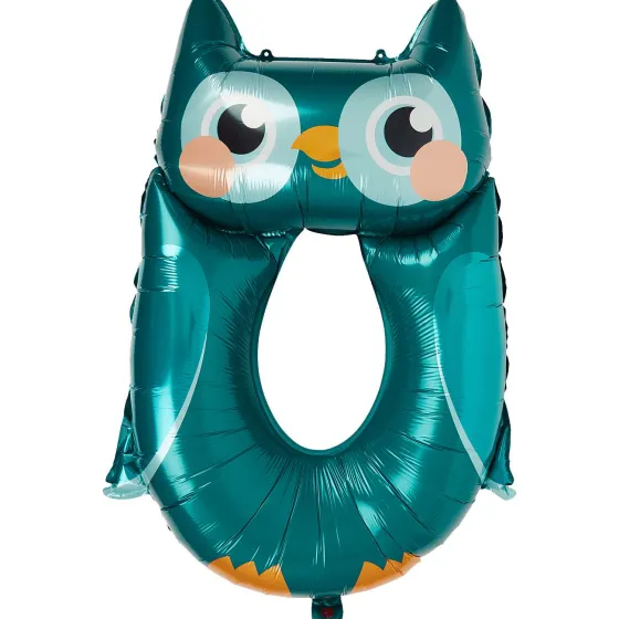 Ballonnen & Slingers>Merk Cijferballon Dier Meerkleurig