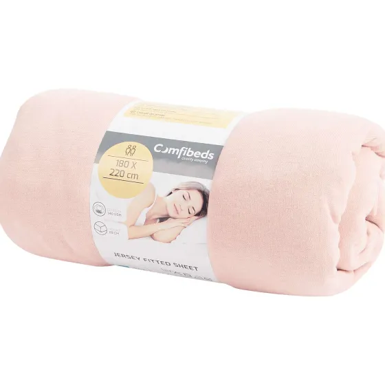 Beddengoed>Comfibeds Jersey Hoeslaken Zwart,Blauw,Grijs,Groen,Roze